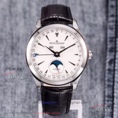 OM Factory Jaeger LeCoultre Master Calendar White Moonphase Dial 39mm Swiss Automatic Watch